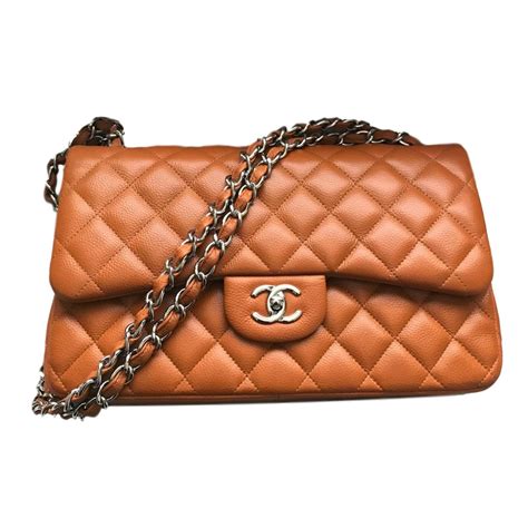 chanel caramel caviar flap bag